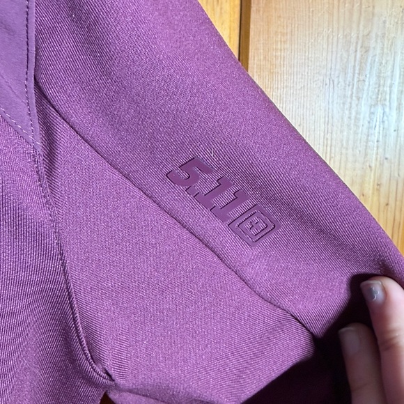 Women's Purple Hooded Jacket 5.11 purple tactical zip up hoodie outdoor active - Picture 6 of 8